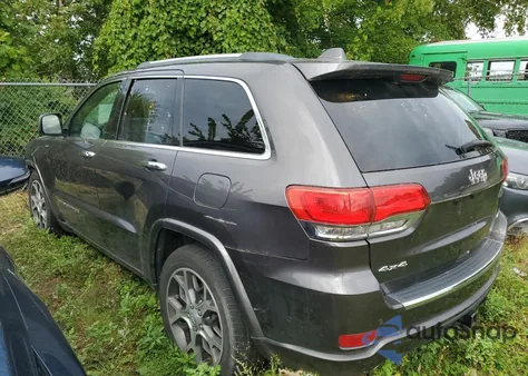 2019 Jeep Grand Cherokee Overland z USA, uszkodzony, nr VIN 1C4RJFCT4KC541664